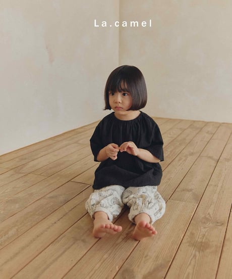 3[予約]La.camel mild blouse
