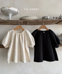 13[予約]La.camel popo blouse