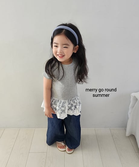 36[予約]merry go round lace tee