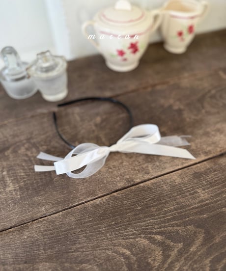 55[予約]marron ribbon headband
