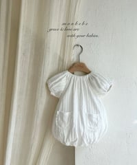86[予約]monbebe knit balloon suit