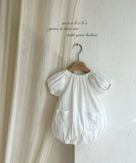 86[予約]monbebe knit balloon suit
