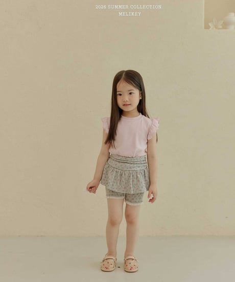 64[予約]melikey shirred 5short skirt leggings