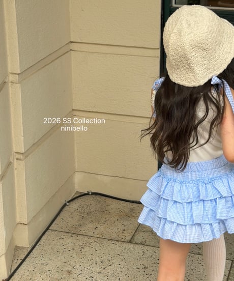 83[予約]ninibello sweet tiered skirt