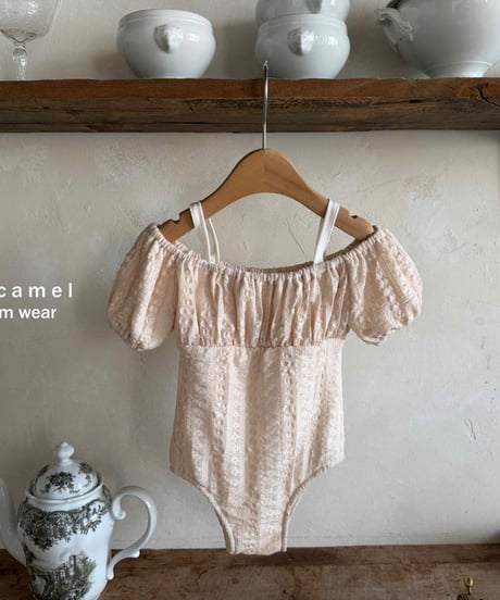 19[予約]La.camel lace swimwear