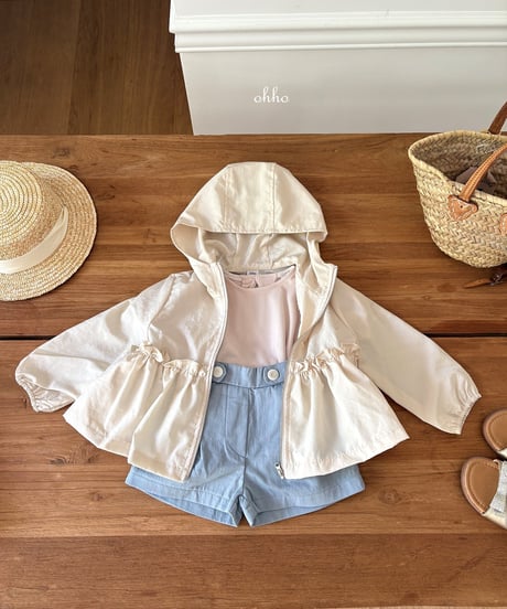 6[予約]ohho summer frill windbreaker