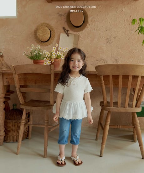 54[予約]melikey capri denim pants