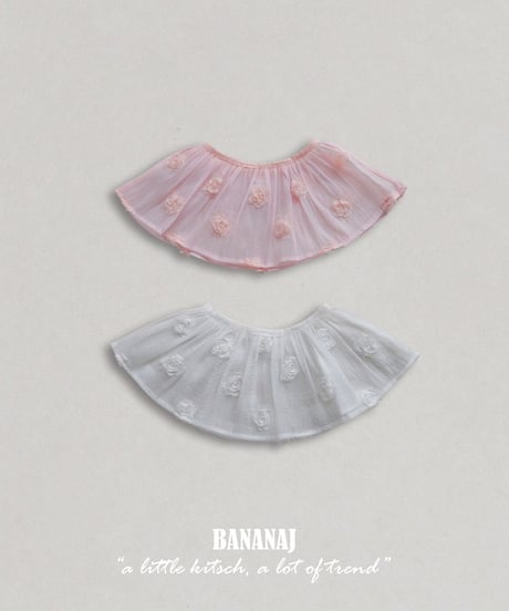 33[予約]BANANAJ mimi flower petal skirt