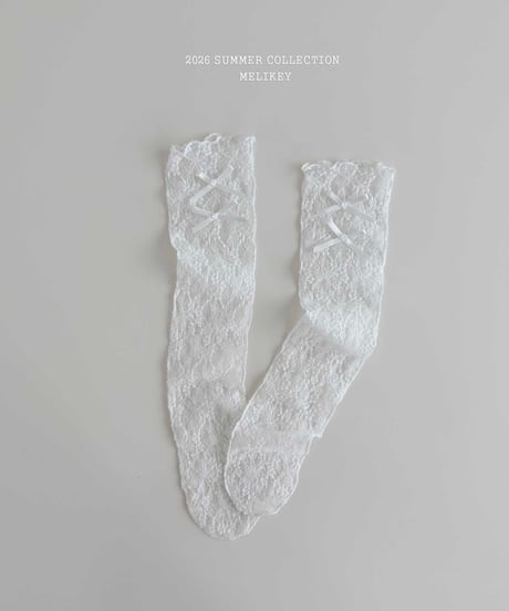 56[予約]melikey two two lace socks