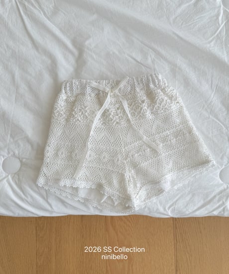 56[予約]ninibello crochet shorts