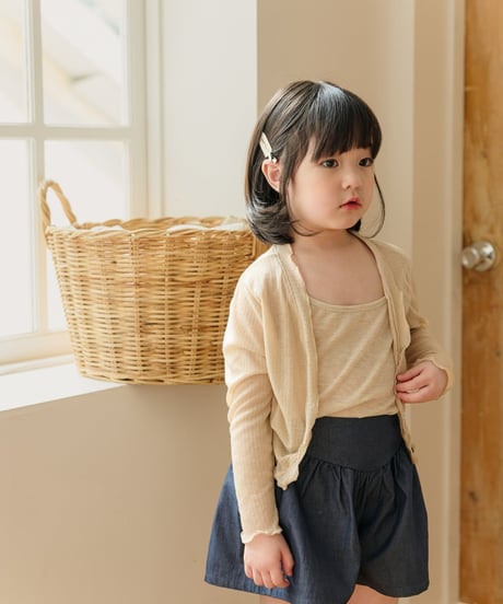11[予約]mon Atelier airy frill cardigan