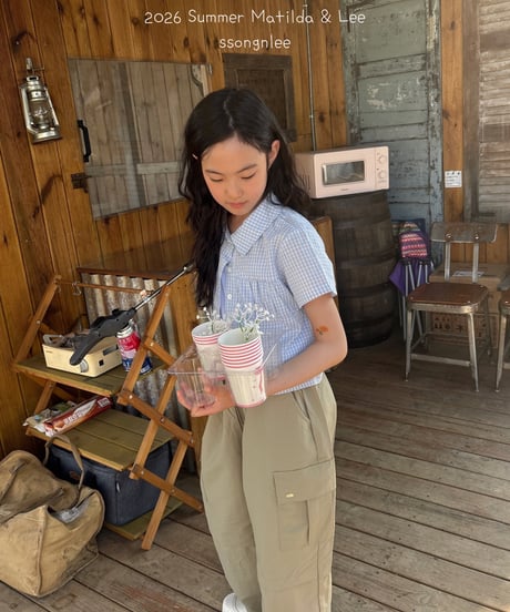 25[予約]matilda&lee shirring collar blouse