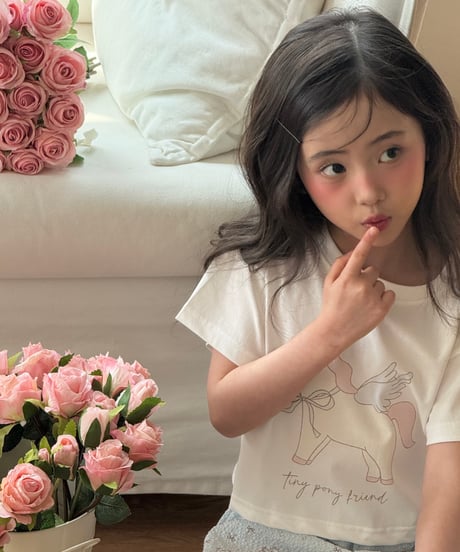 21[予約]ninibello apple pony crop tee