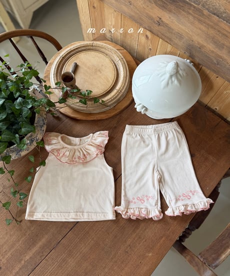 10[予約]marron ribbon set up(XS-L)