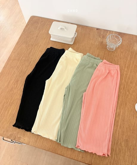 38[予約]ohho heart pleated pants