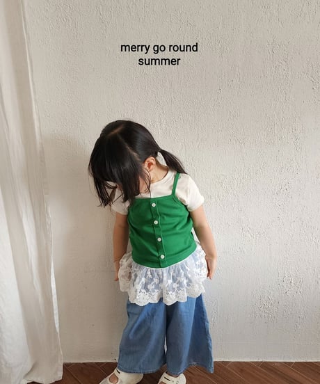 36[予約]merry go round lace tee