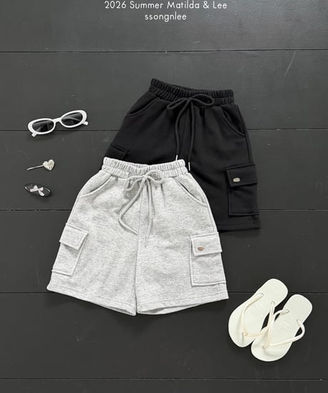 63[予約]matilda&lee cargo bermuda shorts