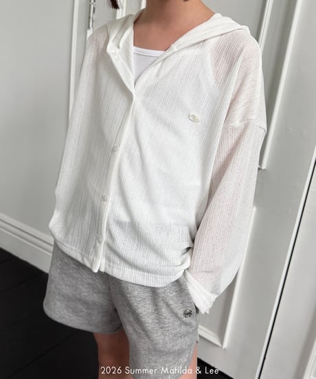 90[予約]matilda&lee summer hooded cardigan