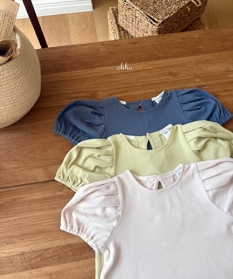9[予約]ohho vanilla puff short sleeve tee
