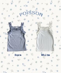 9[予約]poisson frill sleeveless tee