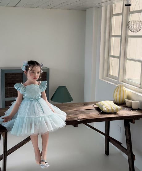 1[予約]aiai blue fairy tutu dress