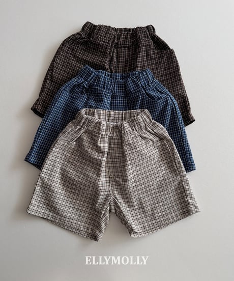 229[予約]ELLYMOLLY dayfit check shorts