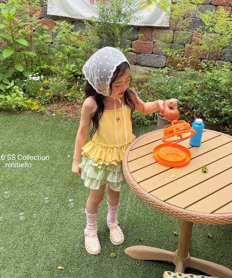 87[予約]ninibello joy heart punching sleeveless top