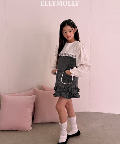 265[予約]ELLYMOLLY little pocket frill ops