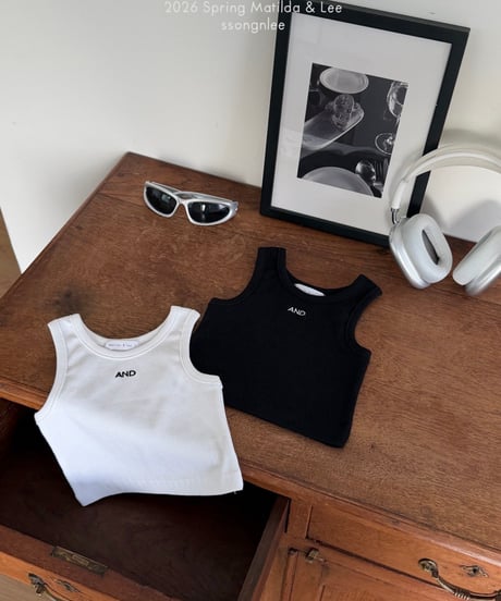 2[予約]matilda&lee and ribbed tank top