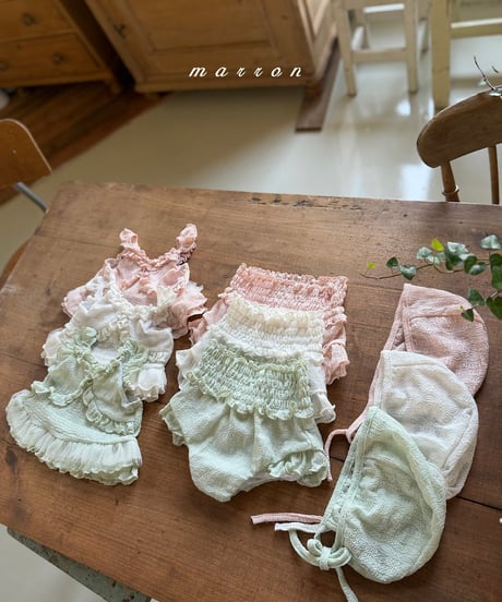 68[予約]marron charming swimwear(XS-L)