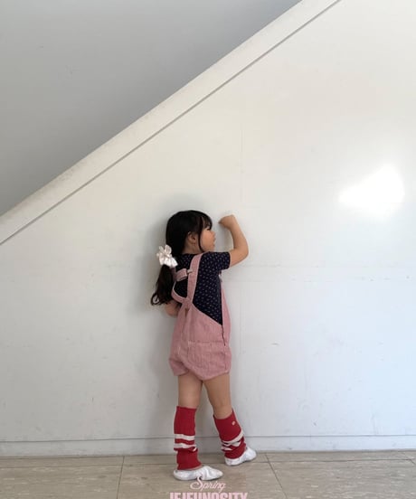 42[予約]jejeunosity cotton berry short overalls