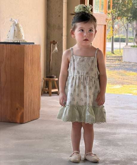 33[予約]mydaughter sage print sleeveless dress