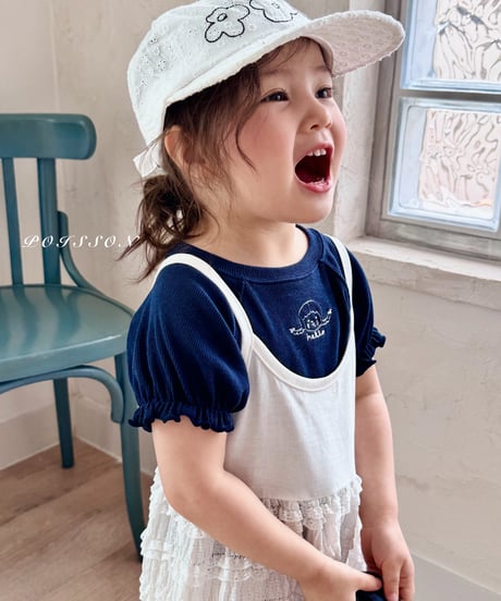 4[予約]poisson girl embroidery tee