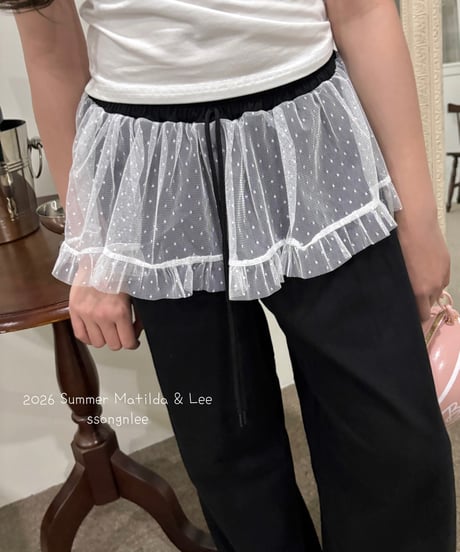 58[予約]matilda&lee lace wide pants