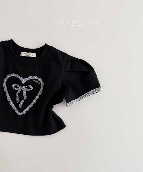7[予約]melikey heart ribbon t