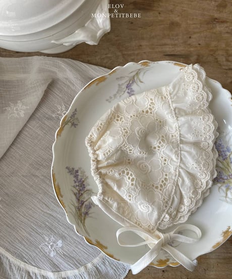 21[予約]elov&monpetitbebe lace bonnet