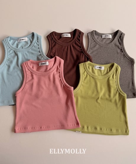 259[予約]ELLYMOLLY slime layered sleeveless