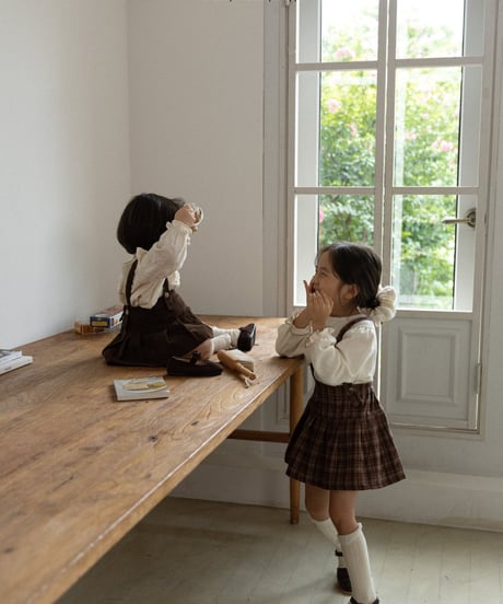 [即納]aladin pleated suspender skirt