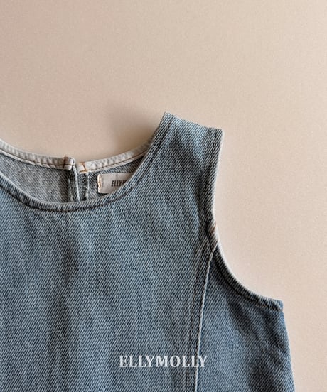 264[予約]ELLYMOLLY denim little pocket ops