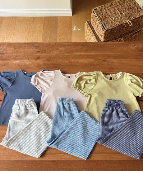 9[予約]ohho vanilla puff short sleeve tee