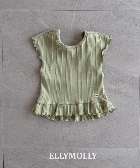 32[予約]ELLYMOLLY baek muse frill t