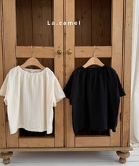 3[予約]La.camel mild blouse