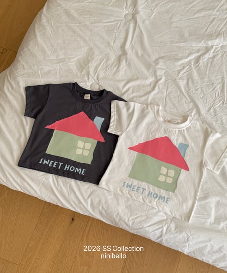 11[予約]ninibello sweet home short sleeve tee