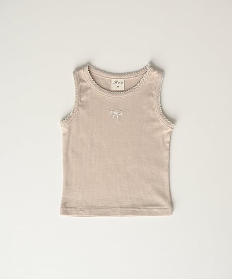 23[予約]Roa ribbon embroidery tank top