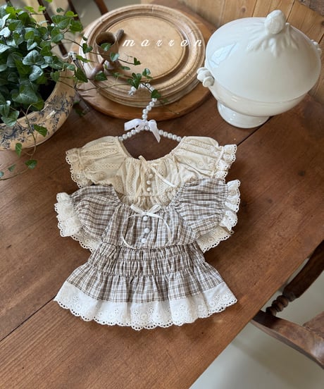 13[予約]marron ibis blouse(XS-L)