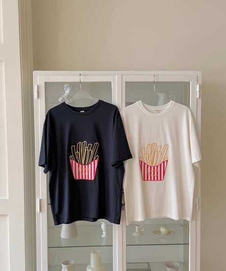 18[予約]ninibello french fries short sleeve t-shirt(adult)