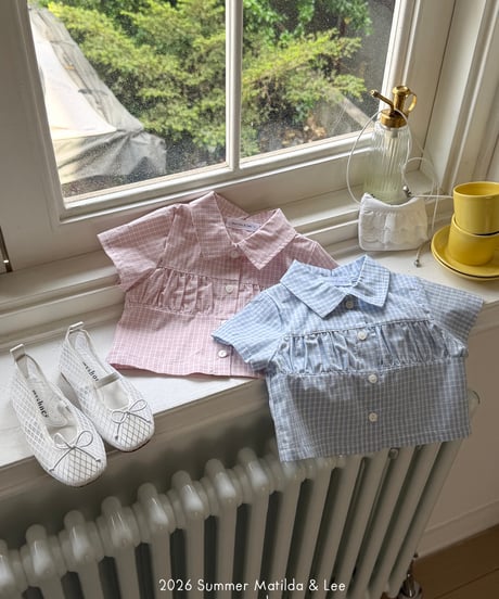 25[予約]matilda&lee shirring collar blouse