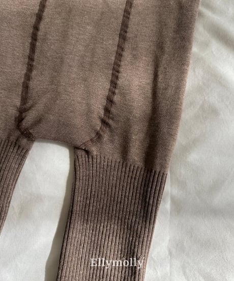 112[予約]ELLYMOLLY fleece basic tights