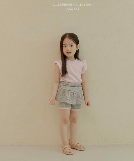 64[予約]melikey shirred 5short skirt leggings