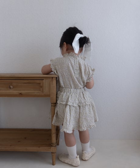 7[予約]mimi market line frill sleeveless